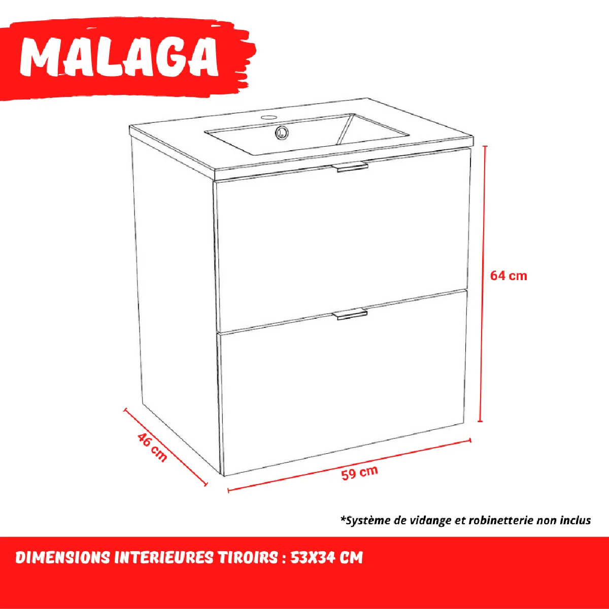 LE QUAI DES AFFAIRES Malaga - 60 cm