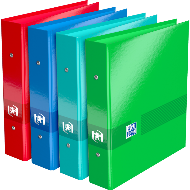 Classeur 2 anneaux cartonné Elba School Life A4 - Dos 3,5 cm couleurs assorties