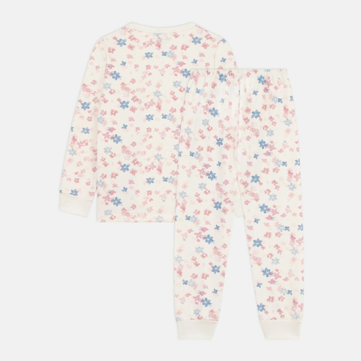 PETIT BATEAU<br>Pijama infantil de algodão com estampa floral