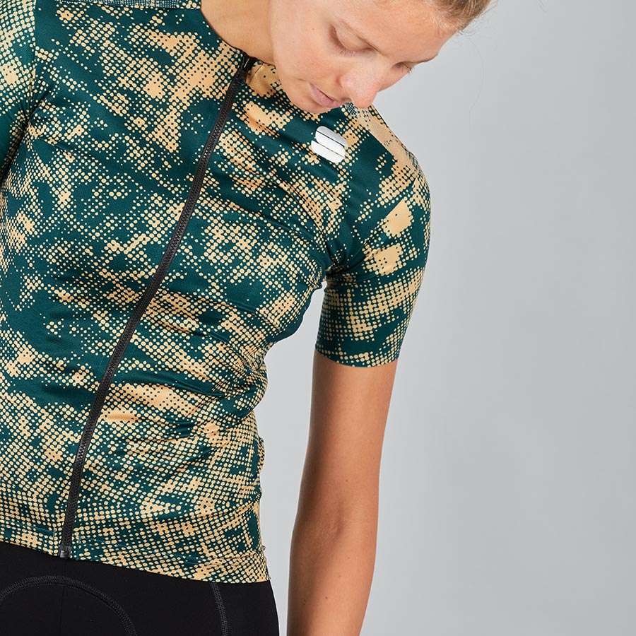 Sportful Escape Supergiara Fietsshirt Korte Mouwen Groen Dames