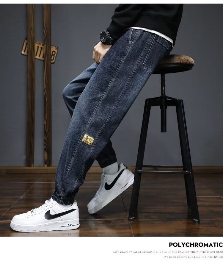 Wewewow - Haremjeans met hoge taille en applicaties