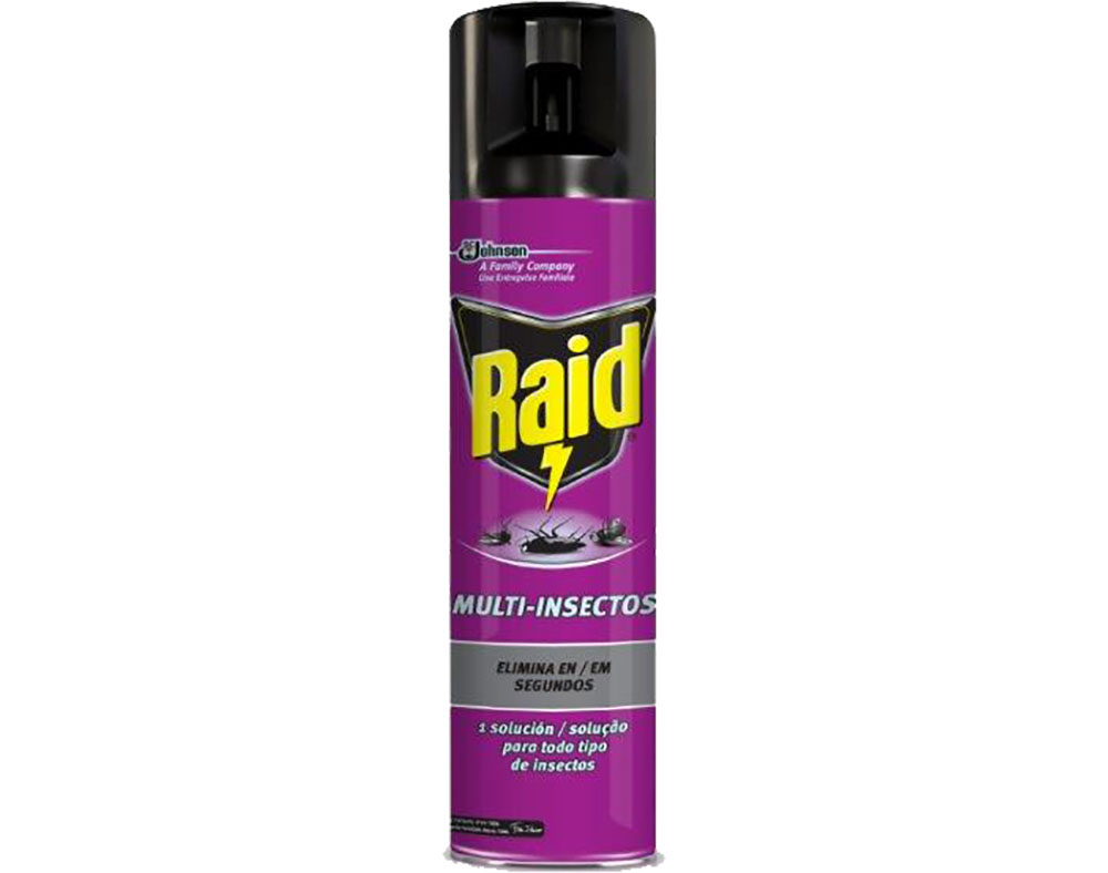 INSECTICIDA RAID AEROSSOL MULTI INSECTOS 400ML