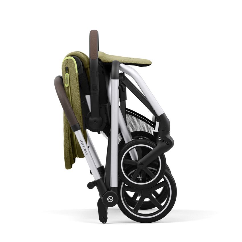 Poussette Eezy S Twist+ 2 châssis Silver - Nature Green - Ecru