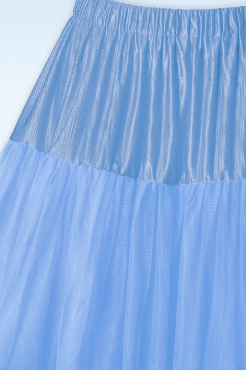 Banned Retro Lola Lifeforms petticoat in korenbloem blauw