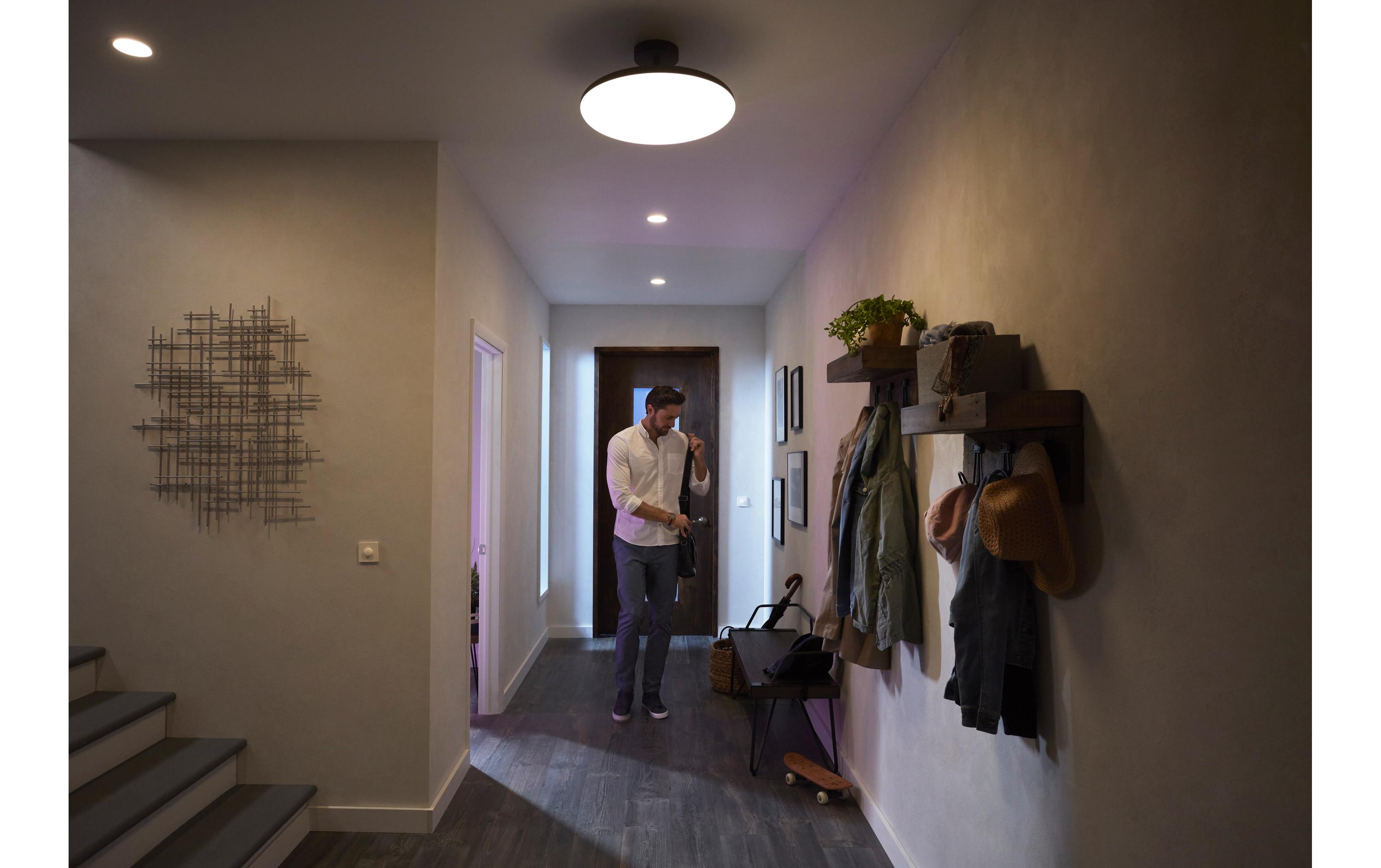 Einbauspot White & Color Ambiance, Centura, Silber, RundPer Bluetooth steuerbare Leuchte