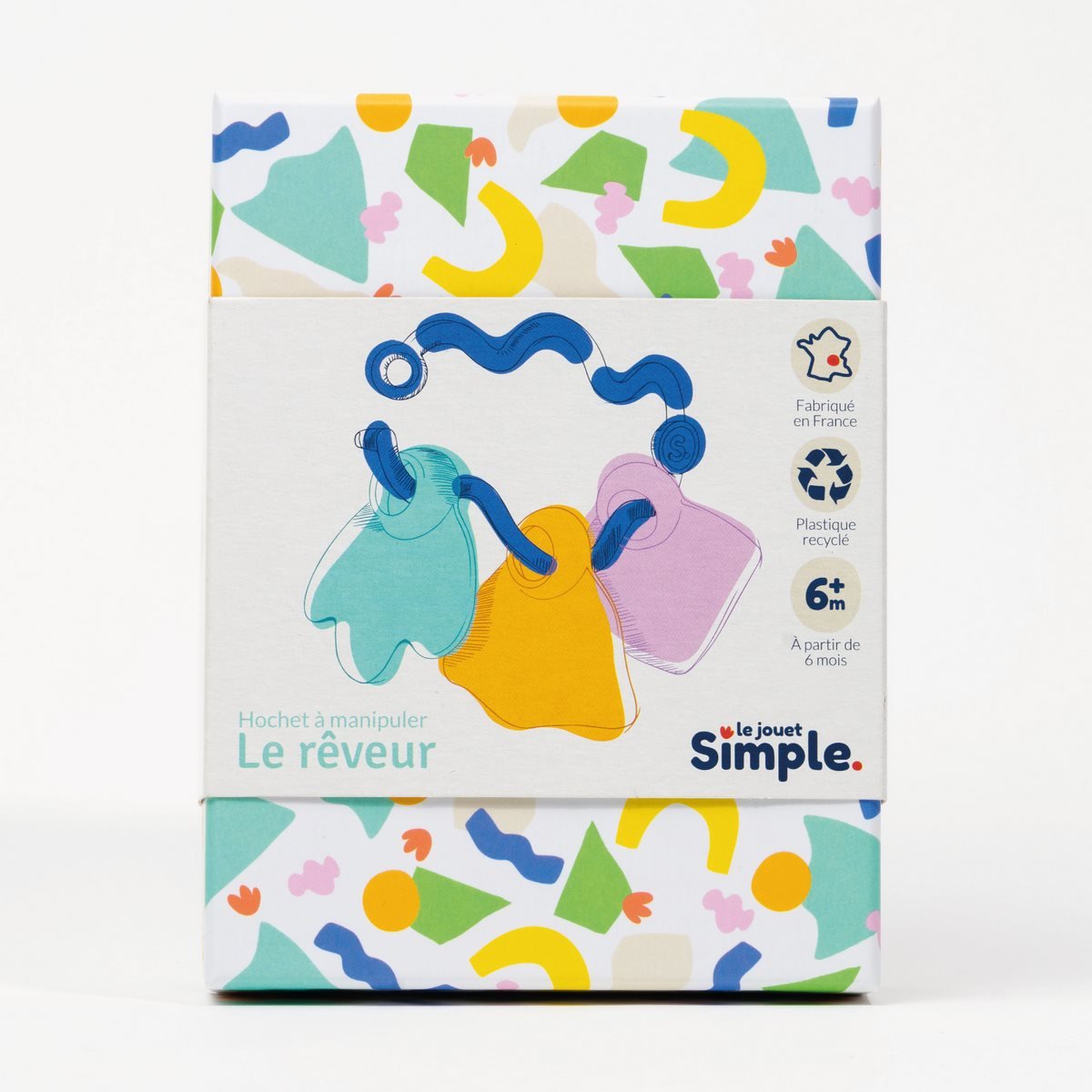 Hochet bleu à manipuler - le rêveur