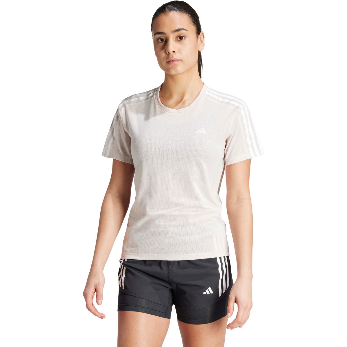 adidas Own The Run 3-Stripes Løbe T-shirt Dame