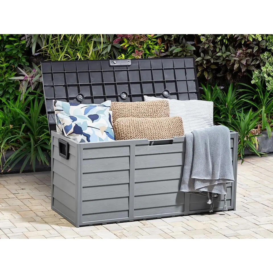 LOCARNO - Kussenbox - Grijs - 112 cm - Synthetisch materiaal
