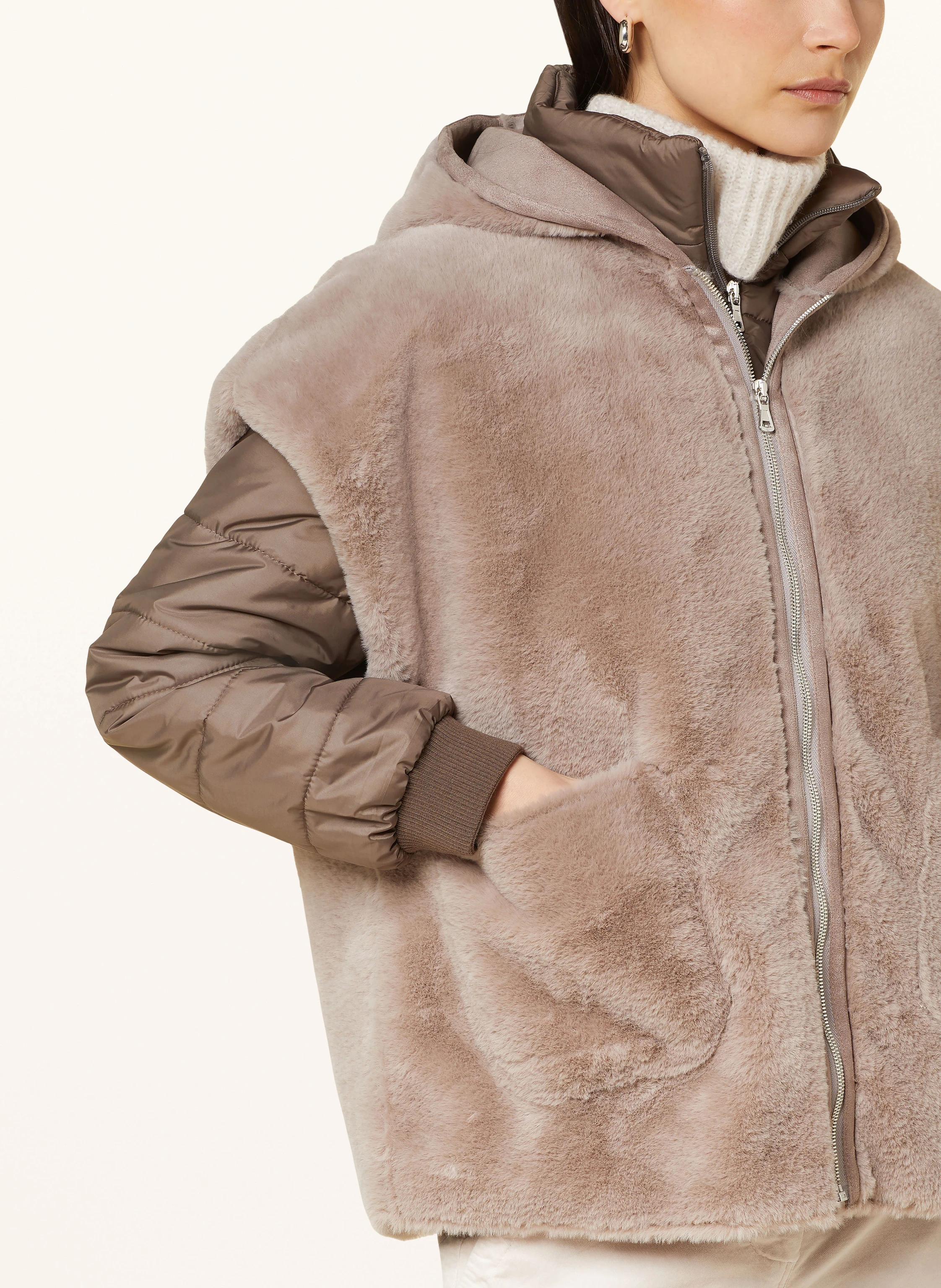 CINQUE Steppjacke-Jacke CIPATCH im Materialmix