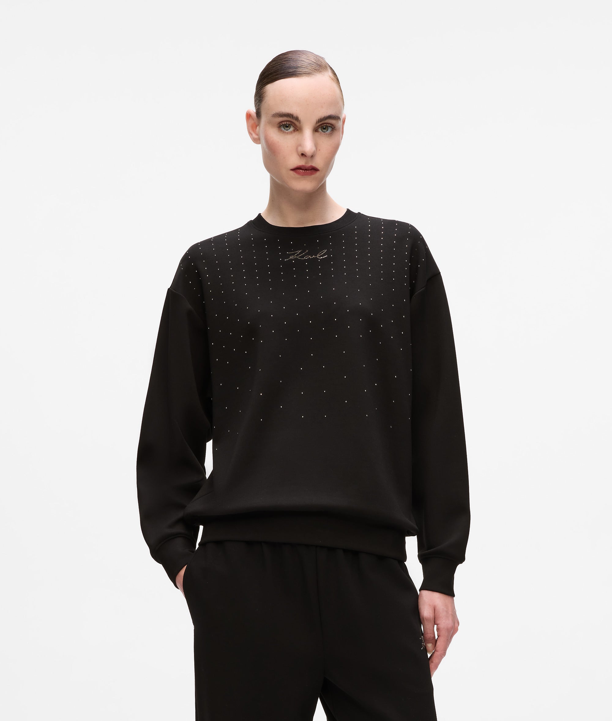 Sweatshirt met strass