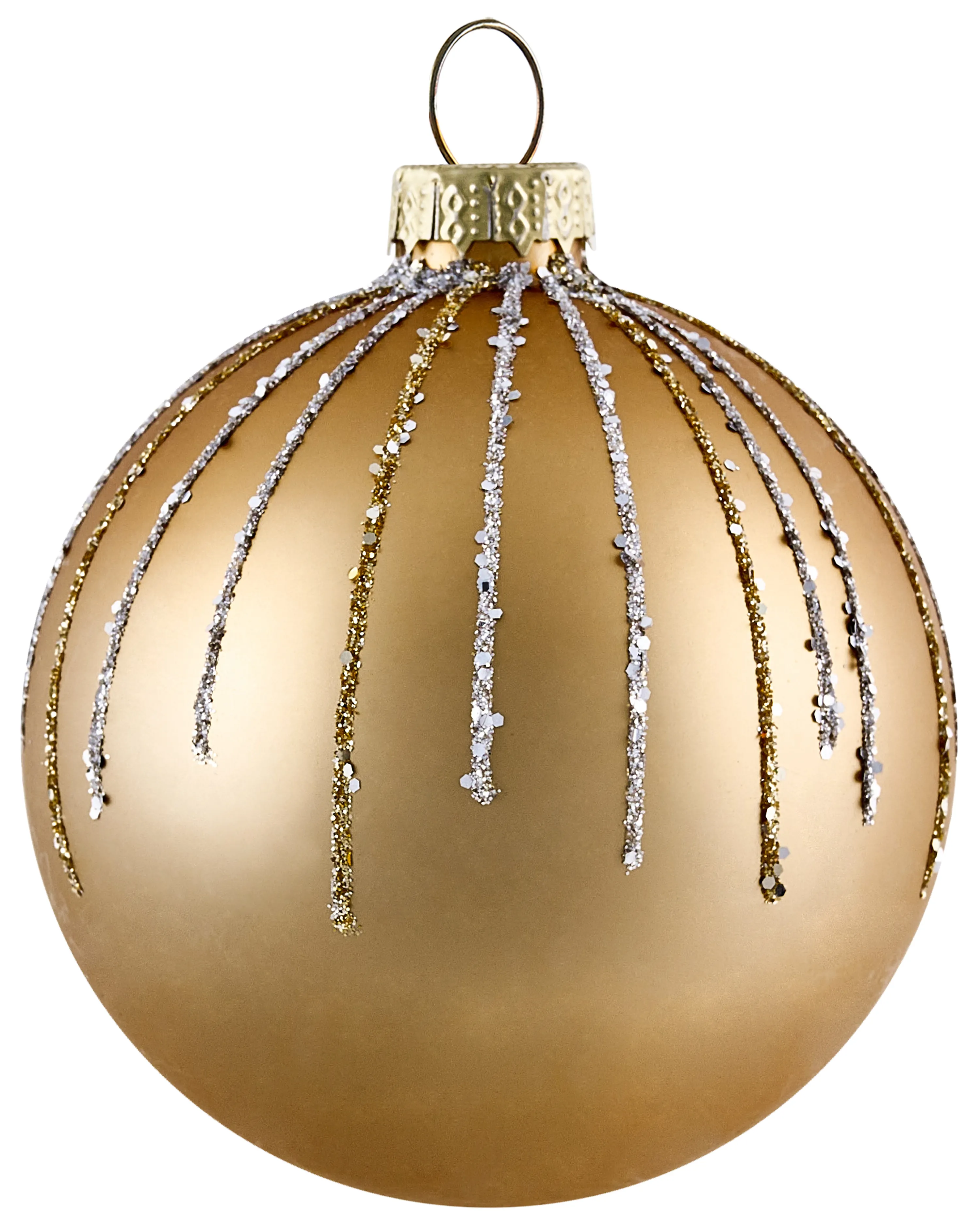 Set van 70 kerstballen FLICKER Glas Goud