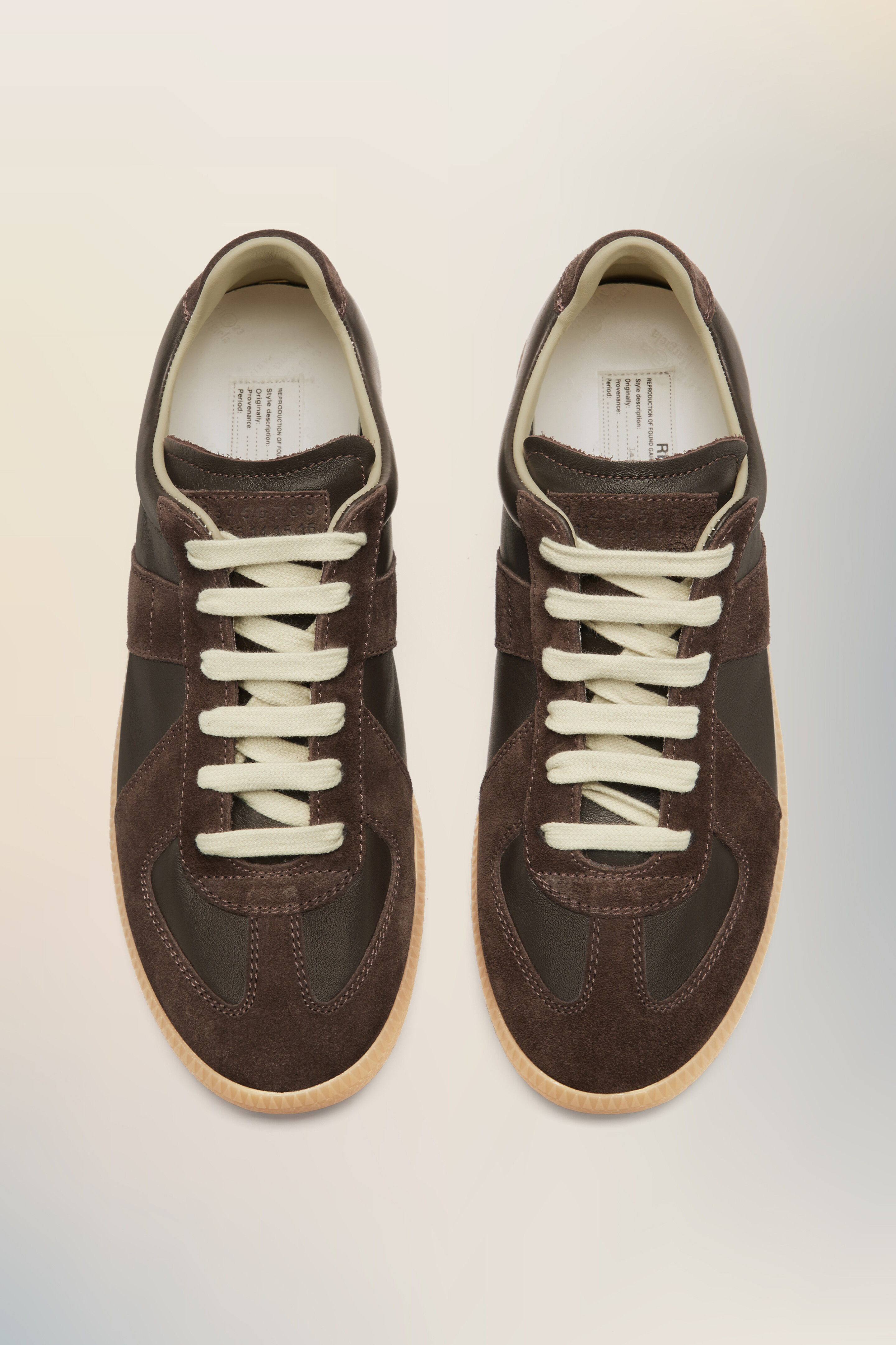 Sneakers Replica marron en cuir nappa pour homme Marron