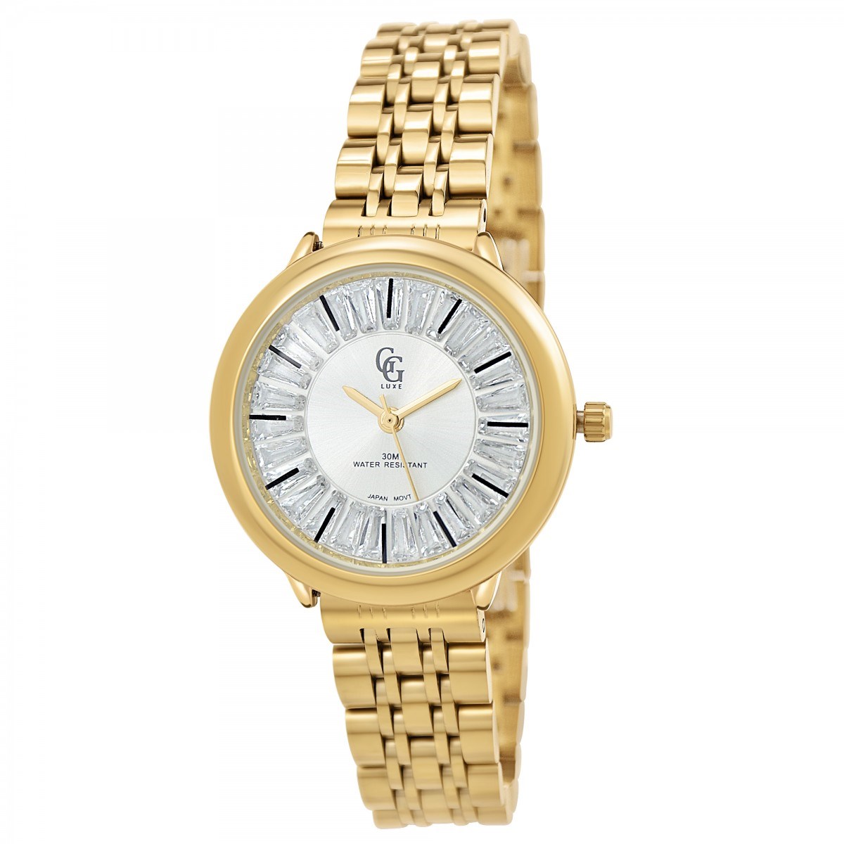 Montre Amanda élégante ornée de Cristaux scintillants SC Crystal