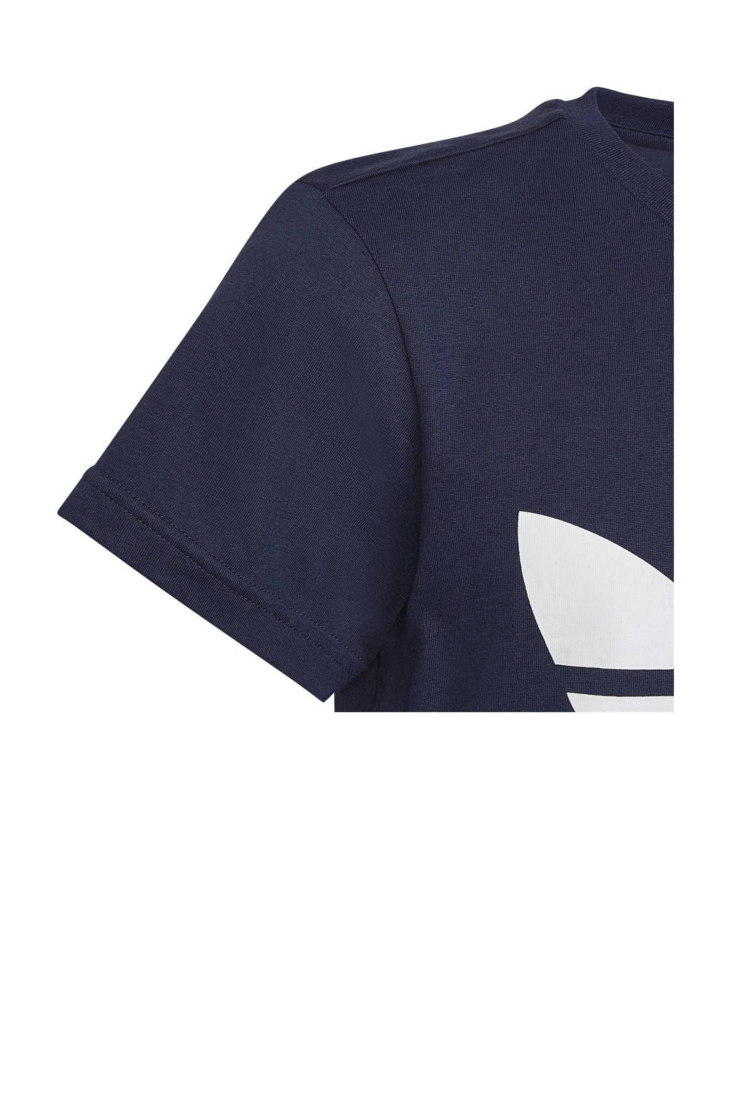 adidas T-shirt Trefoil donkerblauw/wit