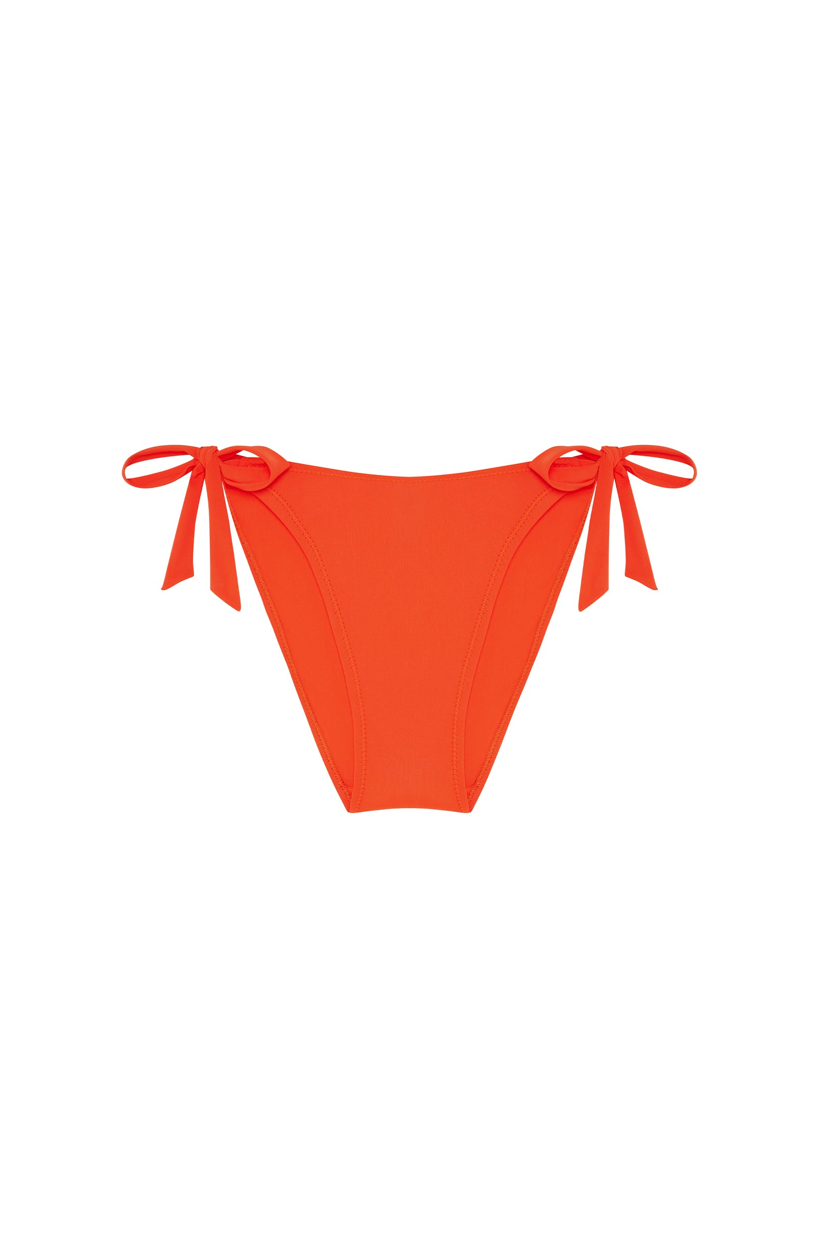 caty Bas de maillot tanga noué orange Orange