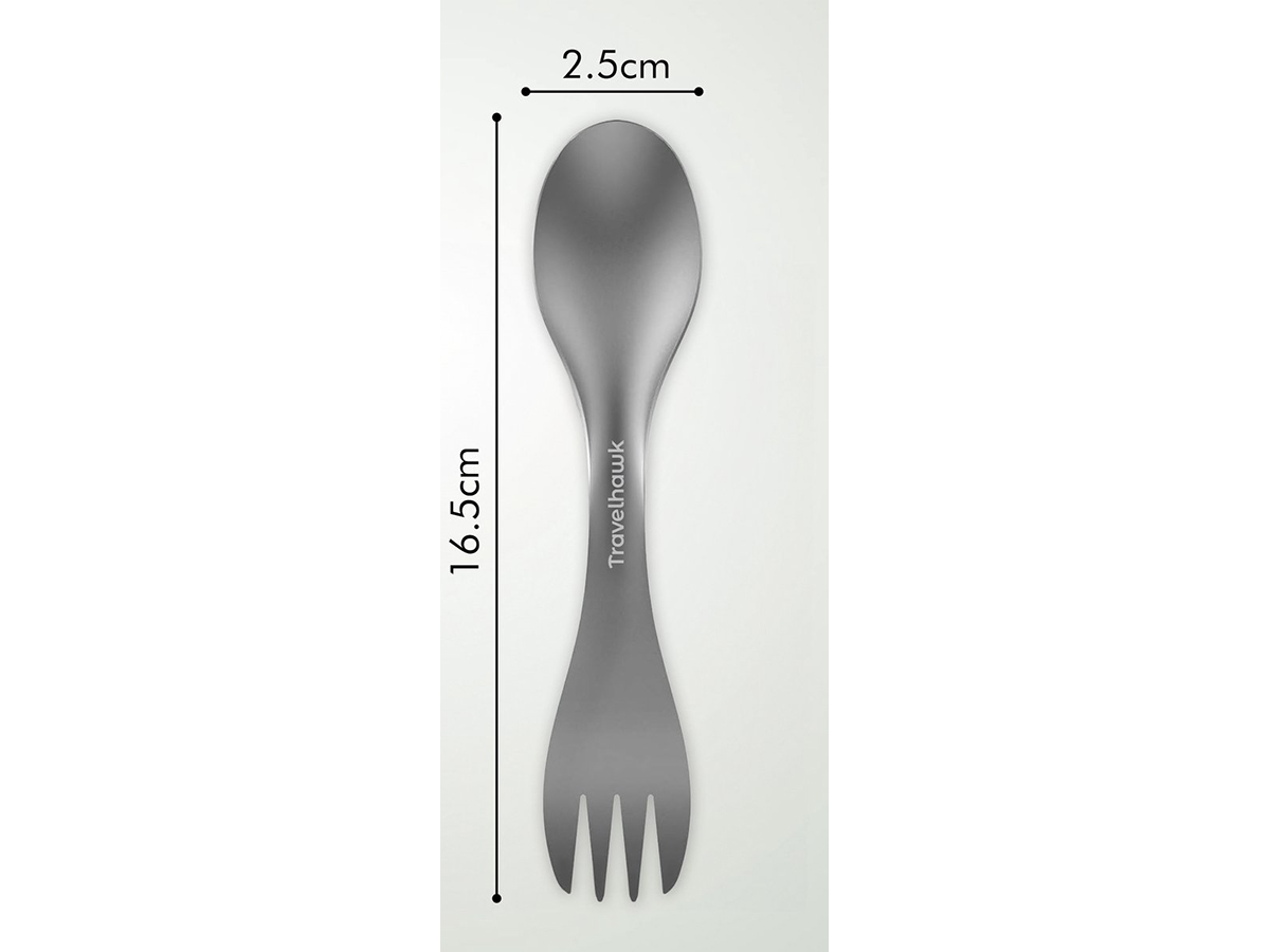 Travelhawk titanium spork - Set van 2