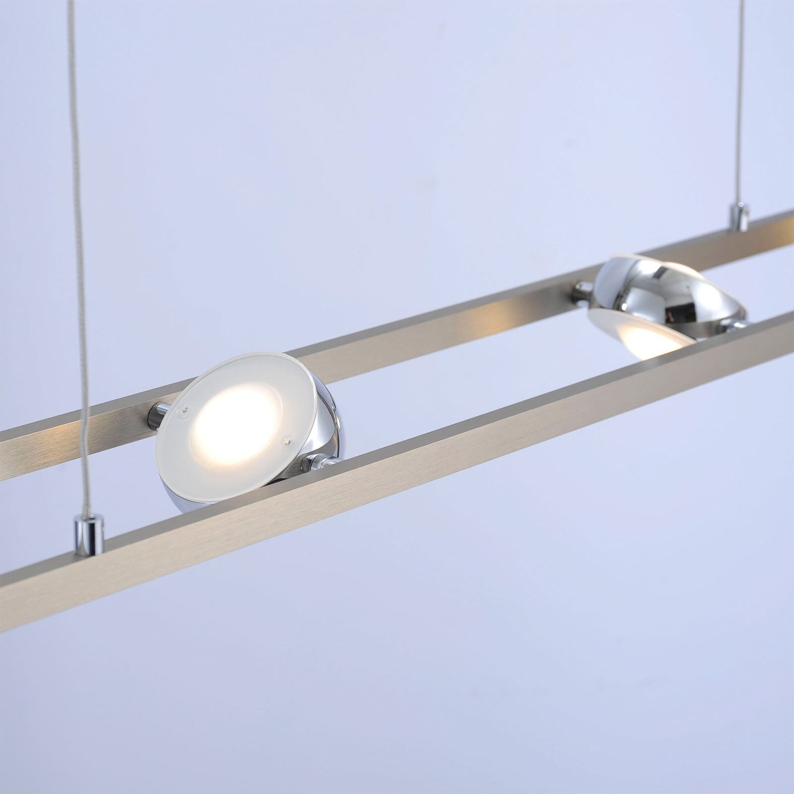 LOLA-Smart Pendelleuchte Opti stahlfarbig