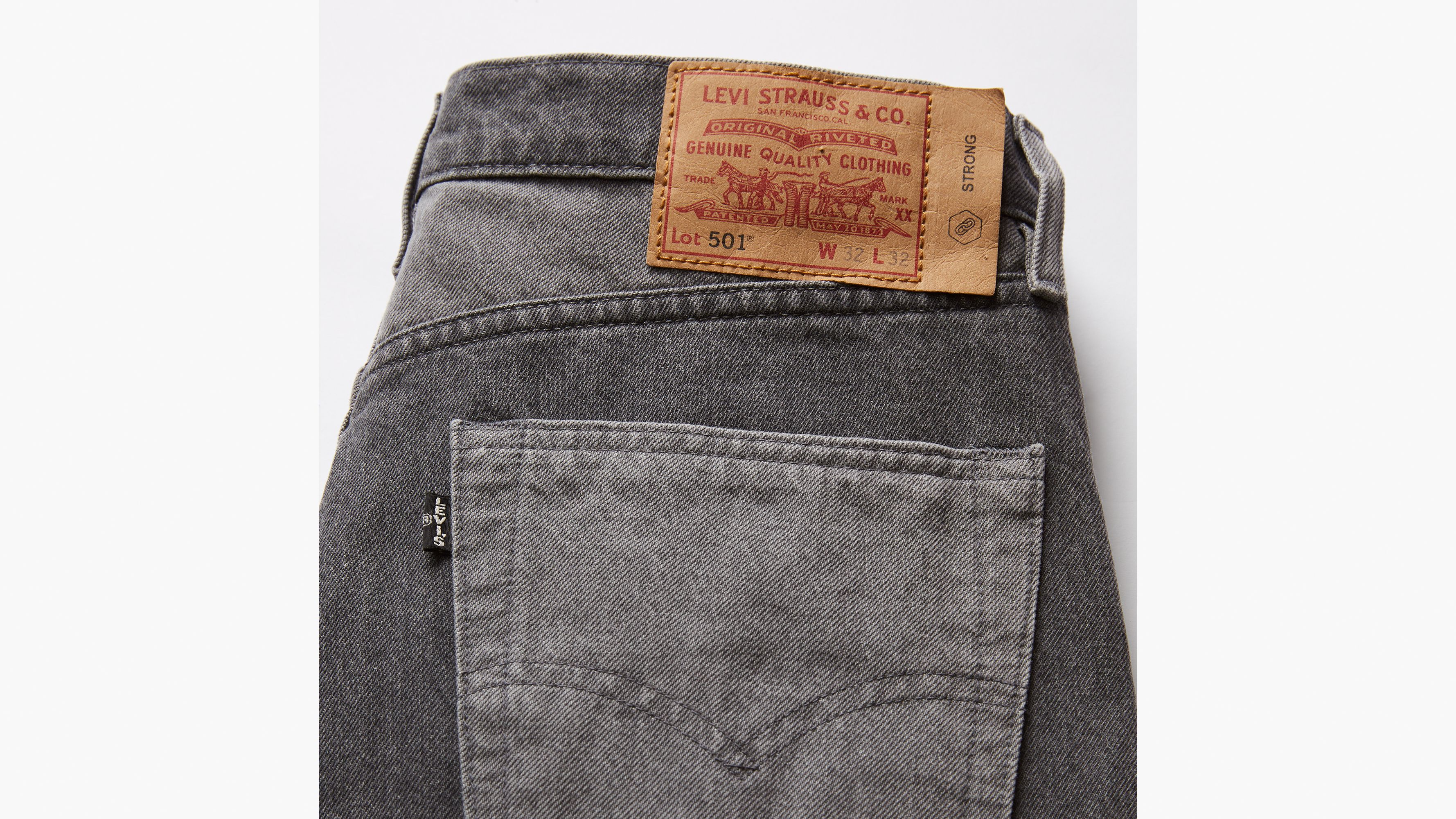 Levi's® Skateboarding jean 501® Original - Checked Out - Noir