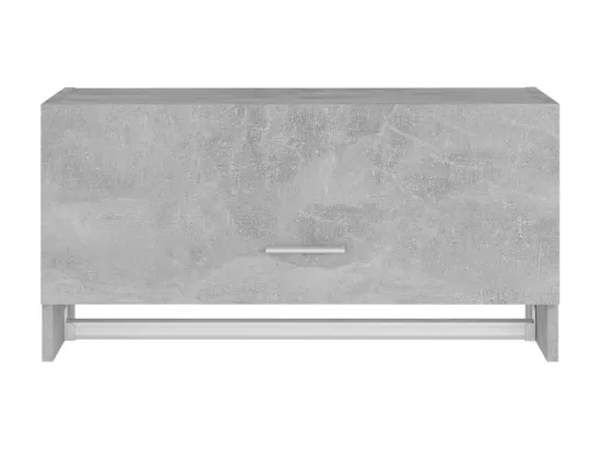 Porte manteau mural Gris béton 70x32,5x35