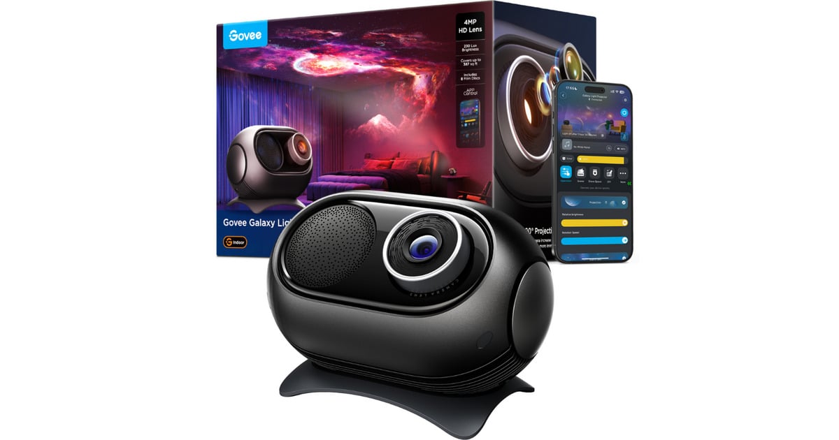 GoveeGalaxy Light Projector 2 Pro verlichting  (Zwart)