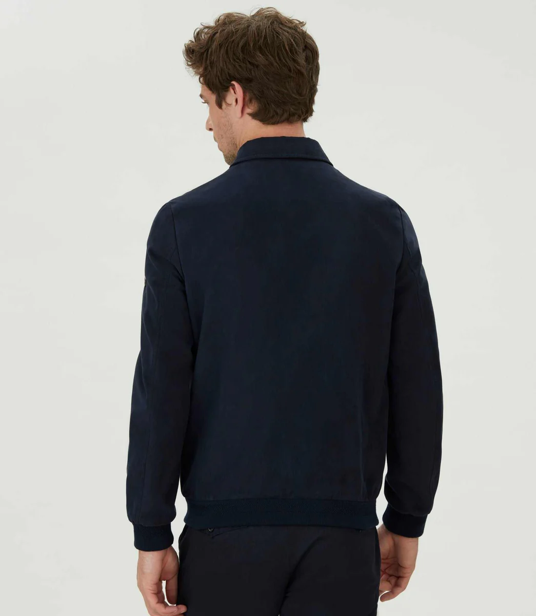 Blouson suédine marine 
