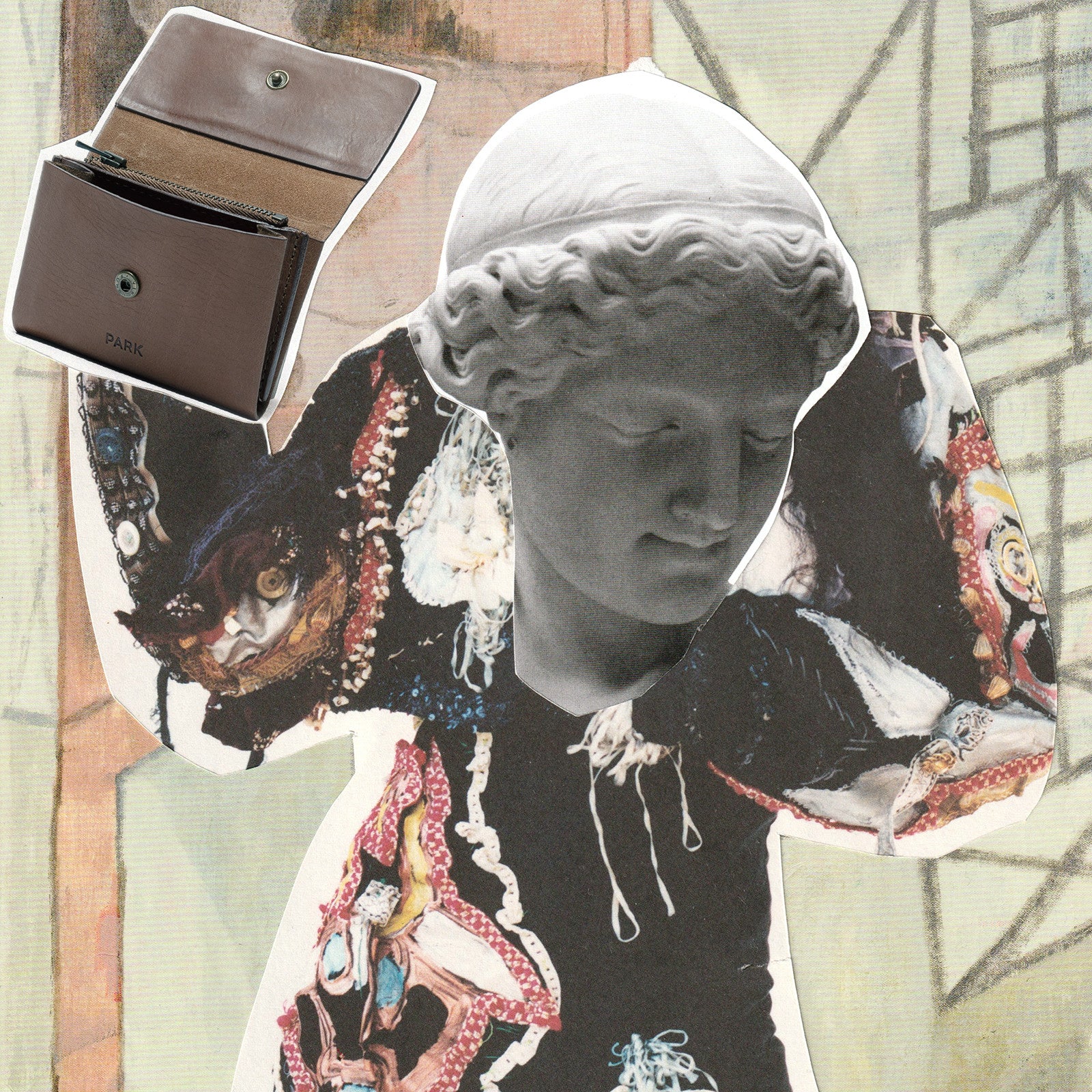 Kleines Portemonnaie Mocca