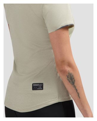 Maillot Manches Courtes De Running Rogelli Distance Taupe Femme