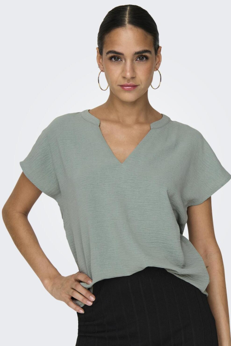 Jacqueline de Yong groene dames t-shirt