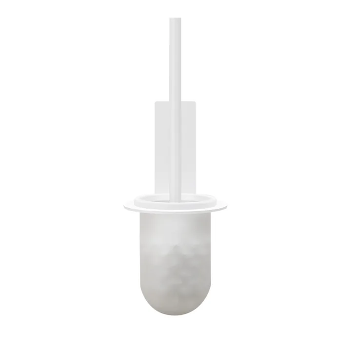Nichba Design - Toilettenbürste mit Wandhalterung, weiss
