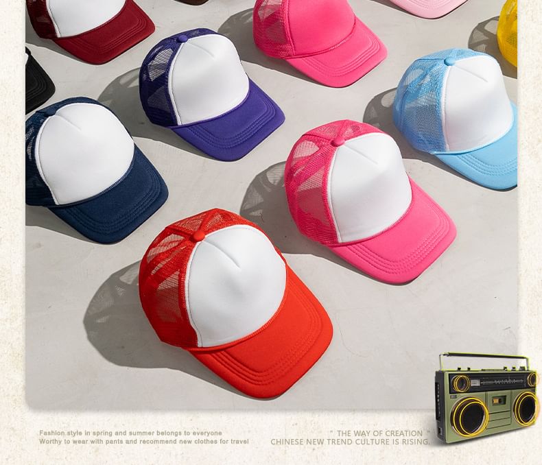 Baethreads - Colorblock Baseballpet in 11 kleuren
