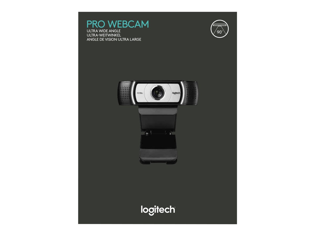 Logitech C930e 1080p Business Webcam USB Black