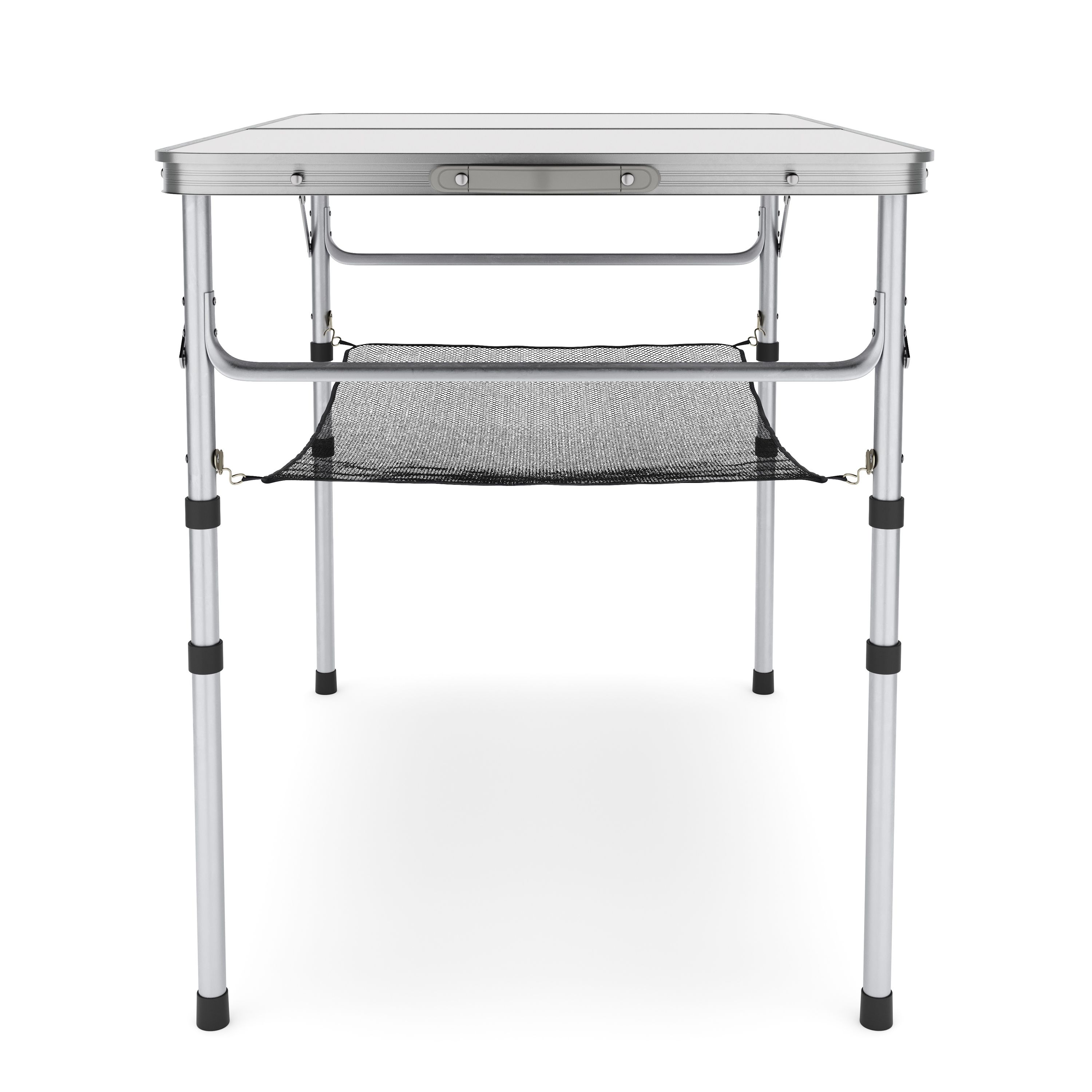 Campingtisch klappbar WILLY höhenverstellbar 90 x 60 cm weiss