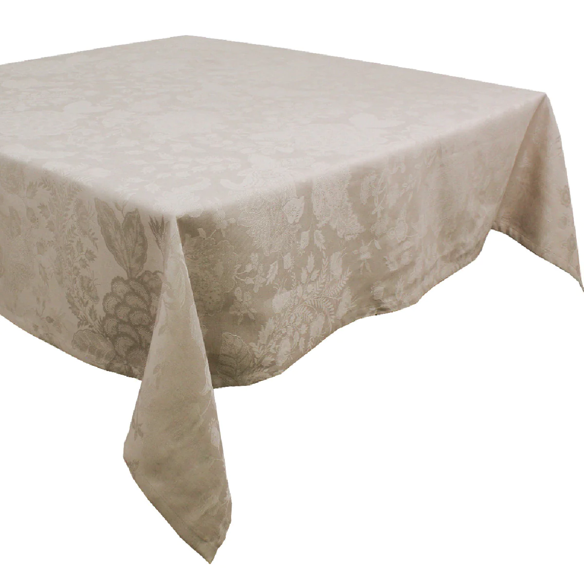 Nappe antitache déperlant métis lin & coton beige 174x174 Garnier Thie