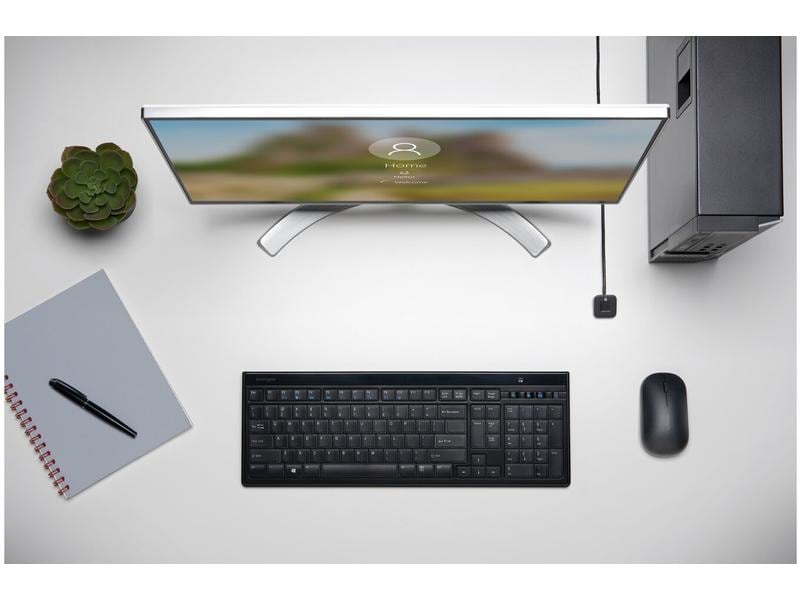 Kensington VeriMark Desktop Fingerprint Key USB-A, 1 Stück USB-Fingerabdruckscanner mit 1.2 m langen USB-Kabel