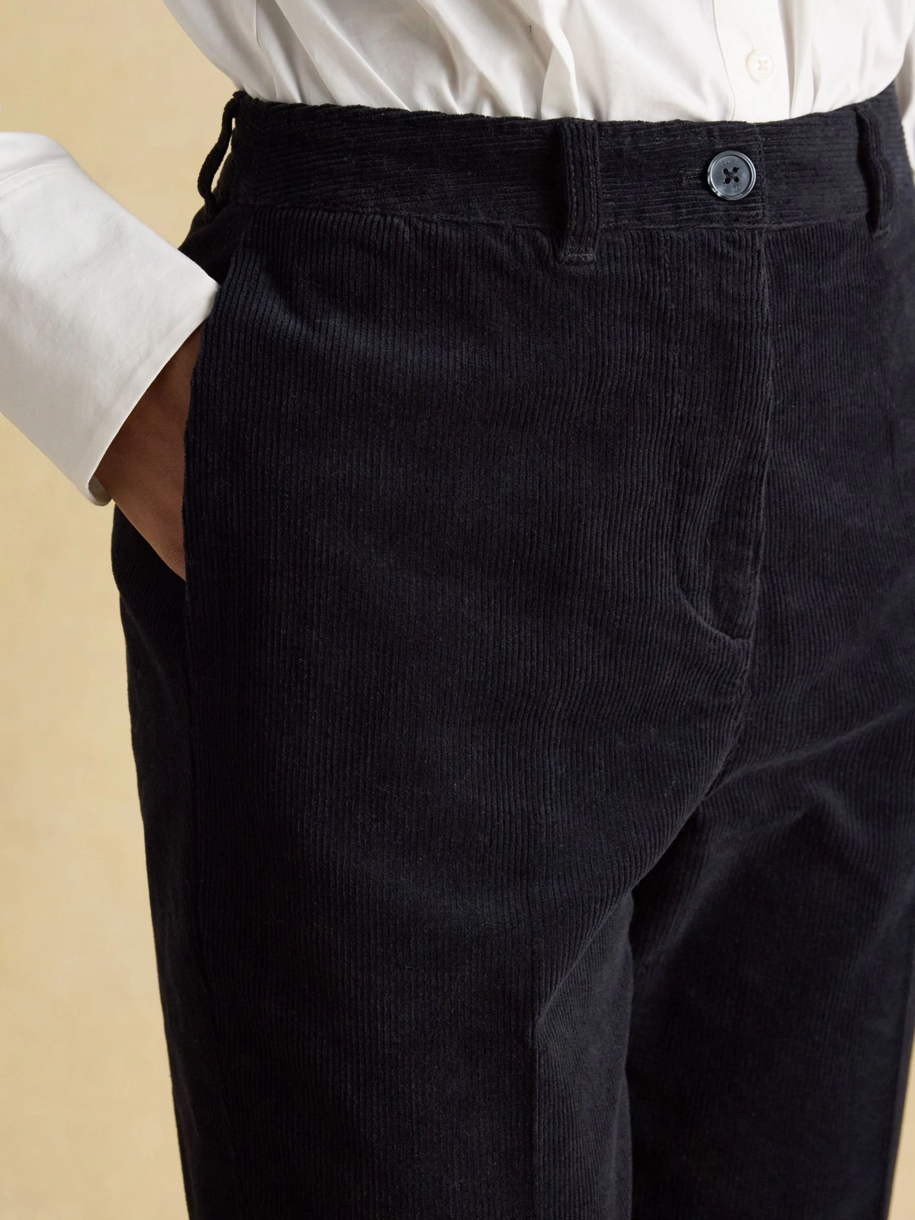 Marineblauw - Joules Calla Cord Tapered Trousers
