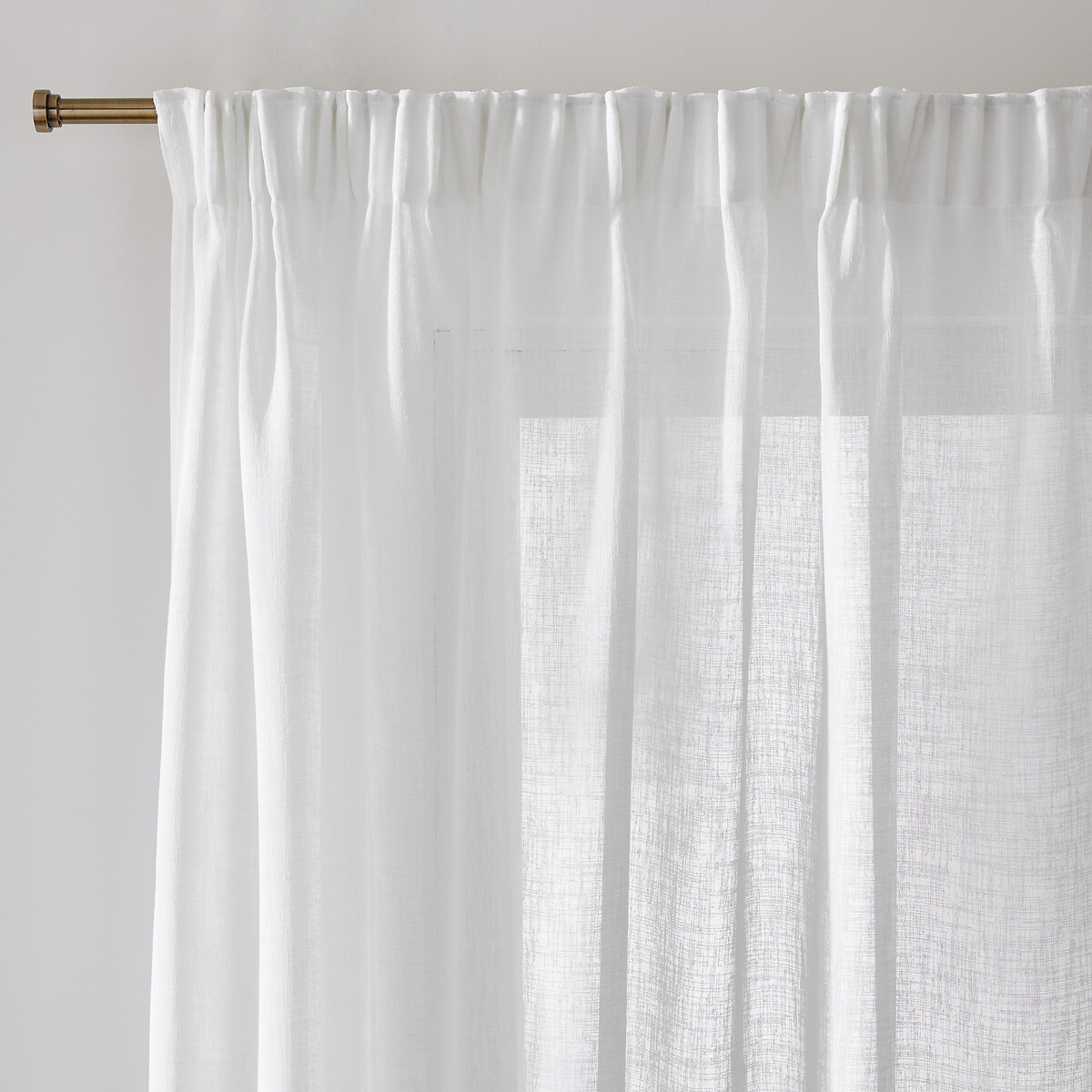 LA REDOUTE INTERIEURS<br>Cortina de vidro com borda franzida, Nyong