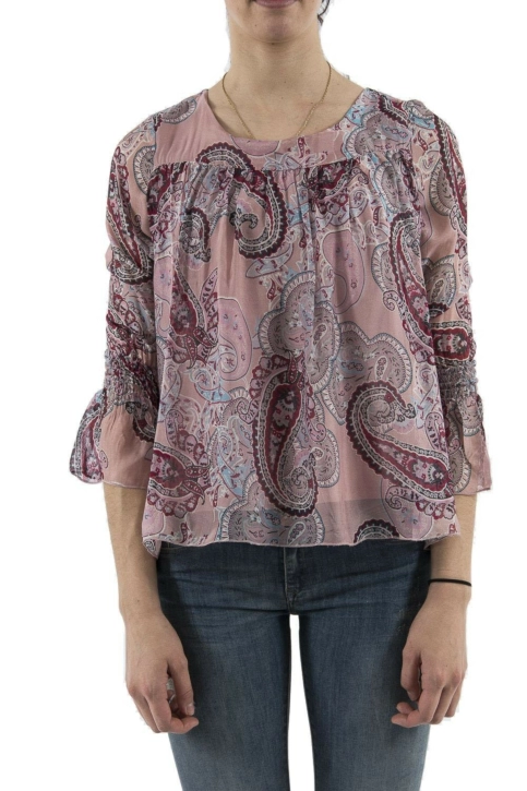 tee shirt manches longues bsb 041-210054 rose