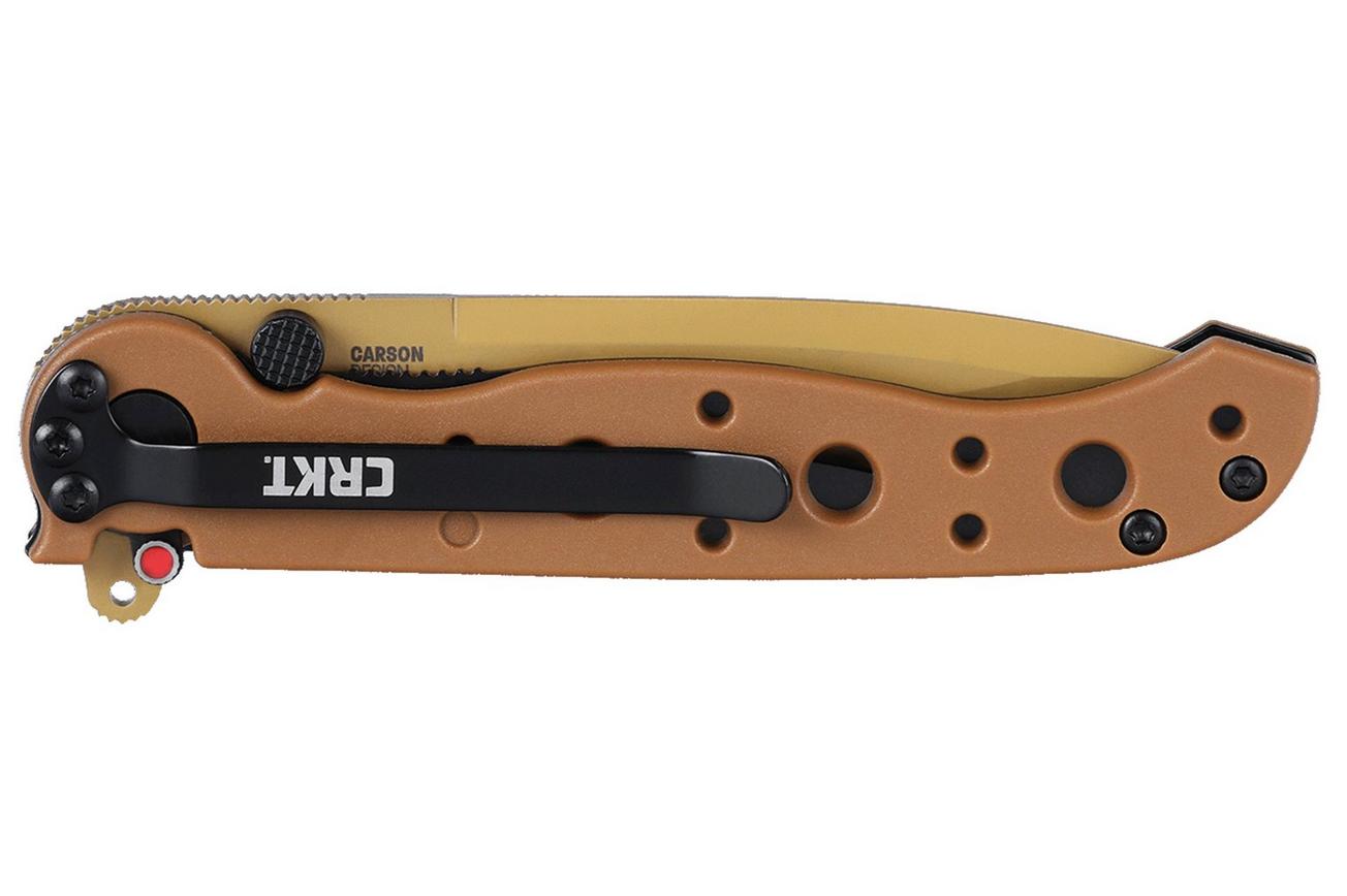 CRKT M16 Spear Point M16-01DZ, Desert Tan GRN zakmes, Kit Carson design
