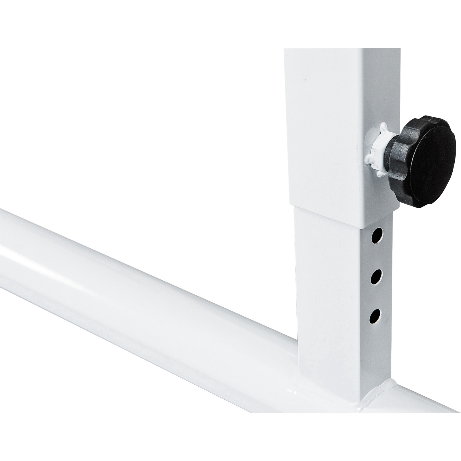 Schreibtisch Olli höhenverstellbar MDF weiss 110 x 63 - 93 x 60 cm