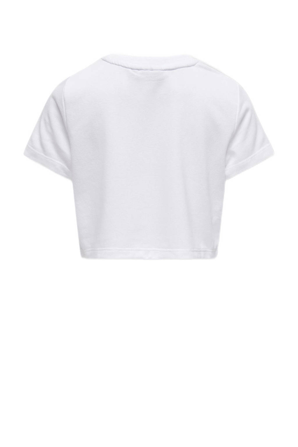 ONLY T-shirt KOGKARLA met printopdruk en 3D applicatie wit