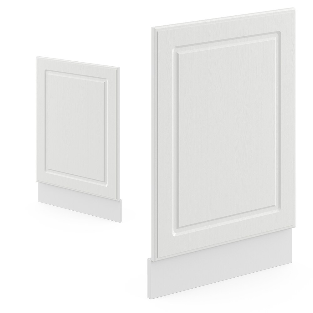 VICCO Geschirrspülerfront 45 cm Weiß Küchenschrank Blende Küchenzeile R-Line