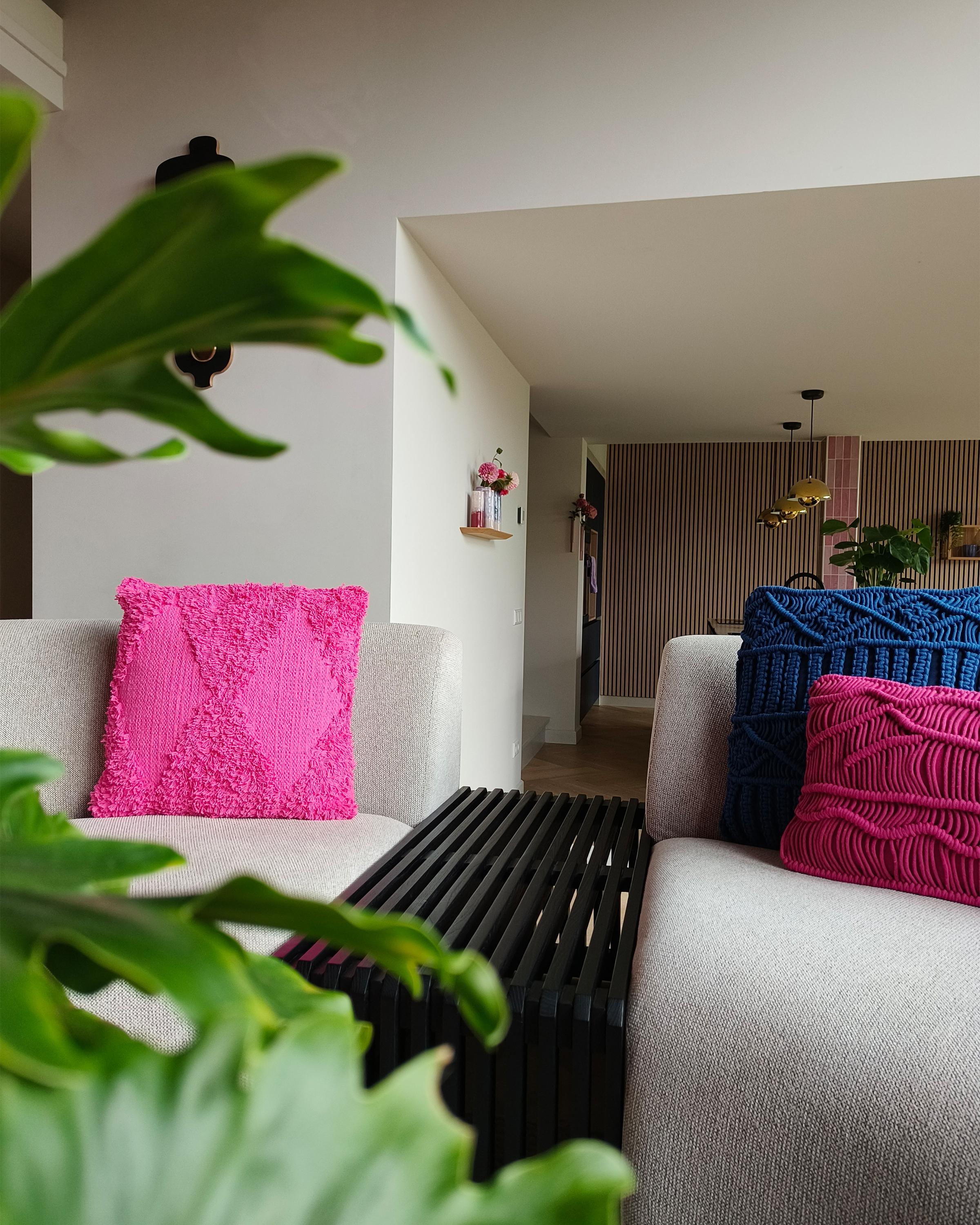 Sierkussen RHOEO Katoen 45 x 45 cm Roze