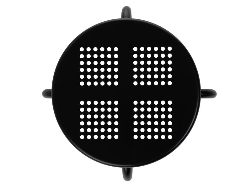 COCON Hocker Metall, Schwarz Robuste und pflegeleichte Sitzgelegenheit