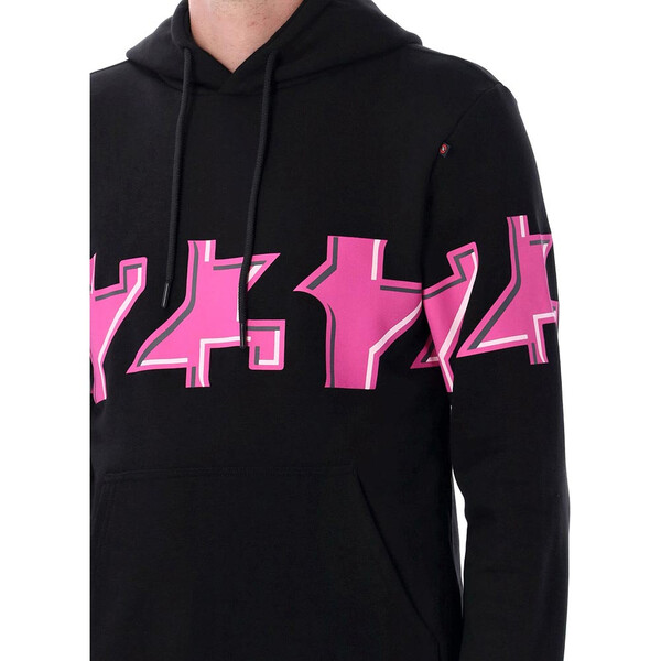 enea bastianini - Sweat zippé à capuche 23 Noir / Rose