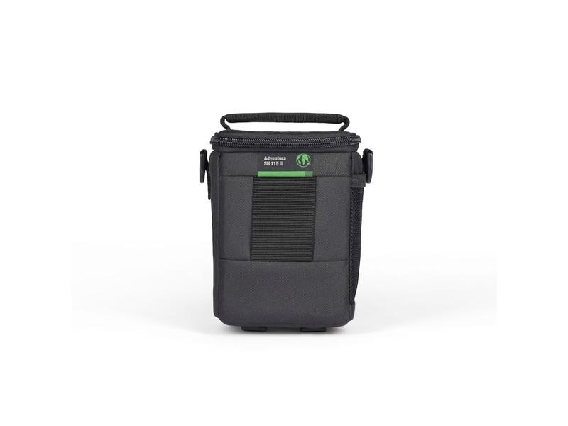 Lowepro Kamera-Tasche Adventura SH 115 III (GRL) Schwarz Robuste und praktische Kameratasche aus recycelten und solution-dyed Materialien