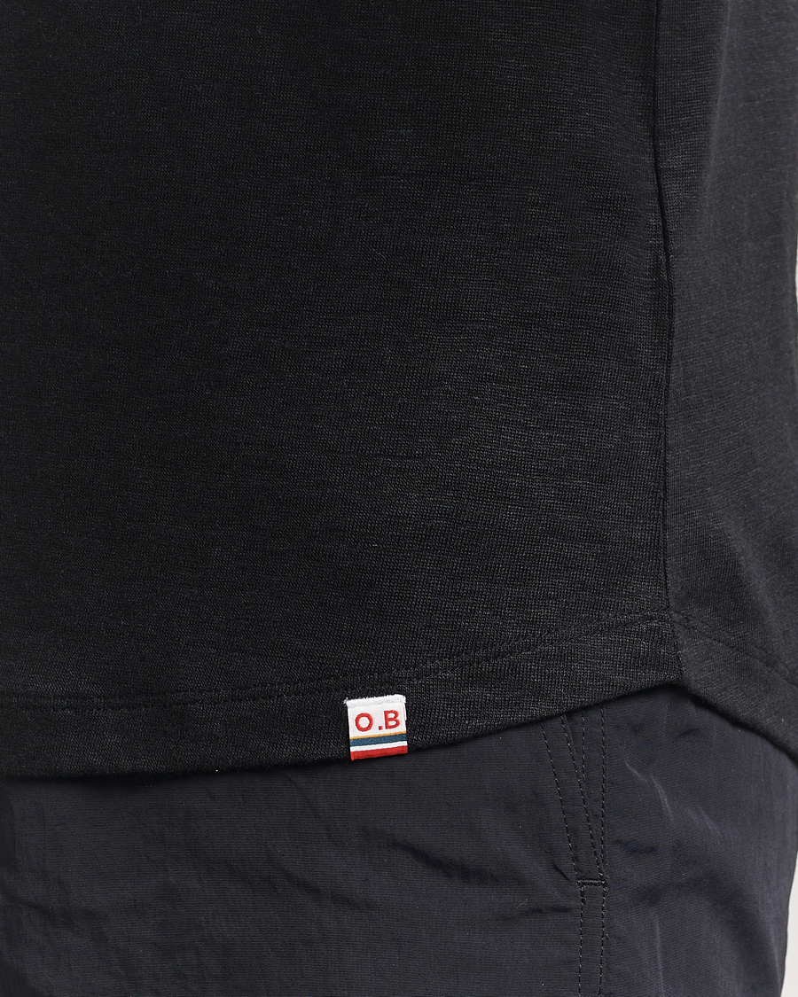 Orlebar Brown Linen T-Shirt Black