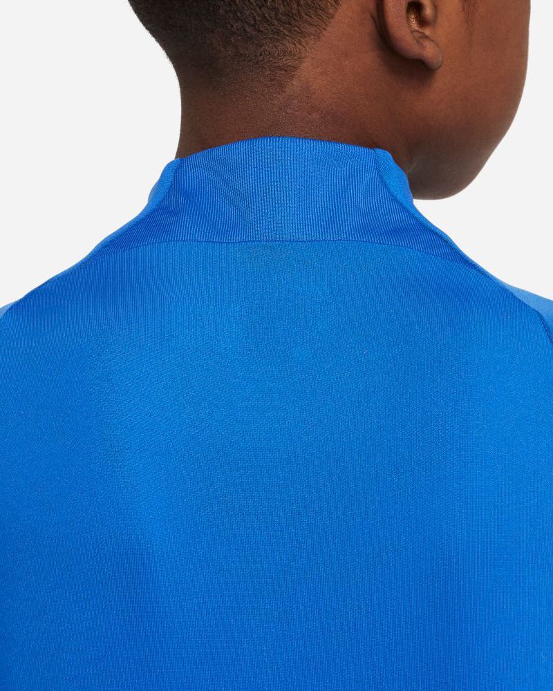 Haut d'entrainement 1/4 Zip Nike Strike 23 Bleu Royal & Bleu Marine pour enfant
