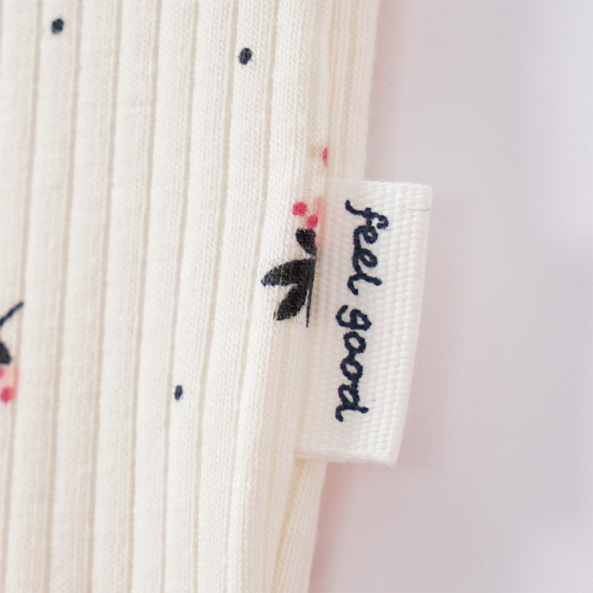 Topomini Baby Leggings mit Ripp-Struktur cremeweiss