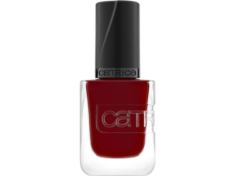 Catrice Nagellack Gel Affair 021 Caught On The Red Carpet Langanhaltender Gel-Nagellack in einem dunklen Weinrot