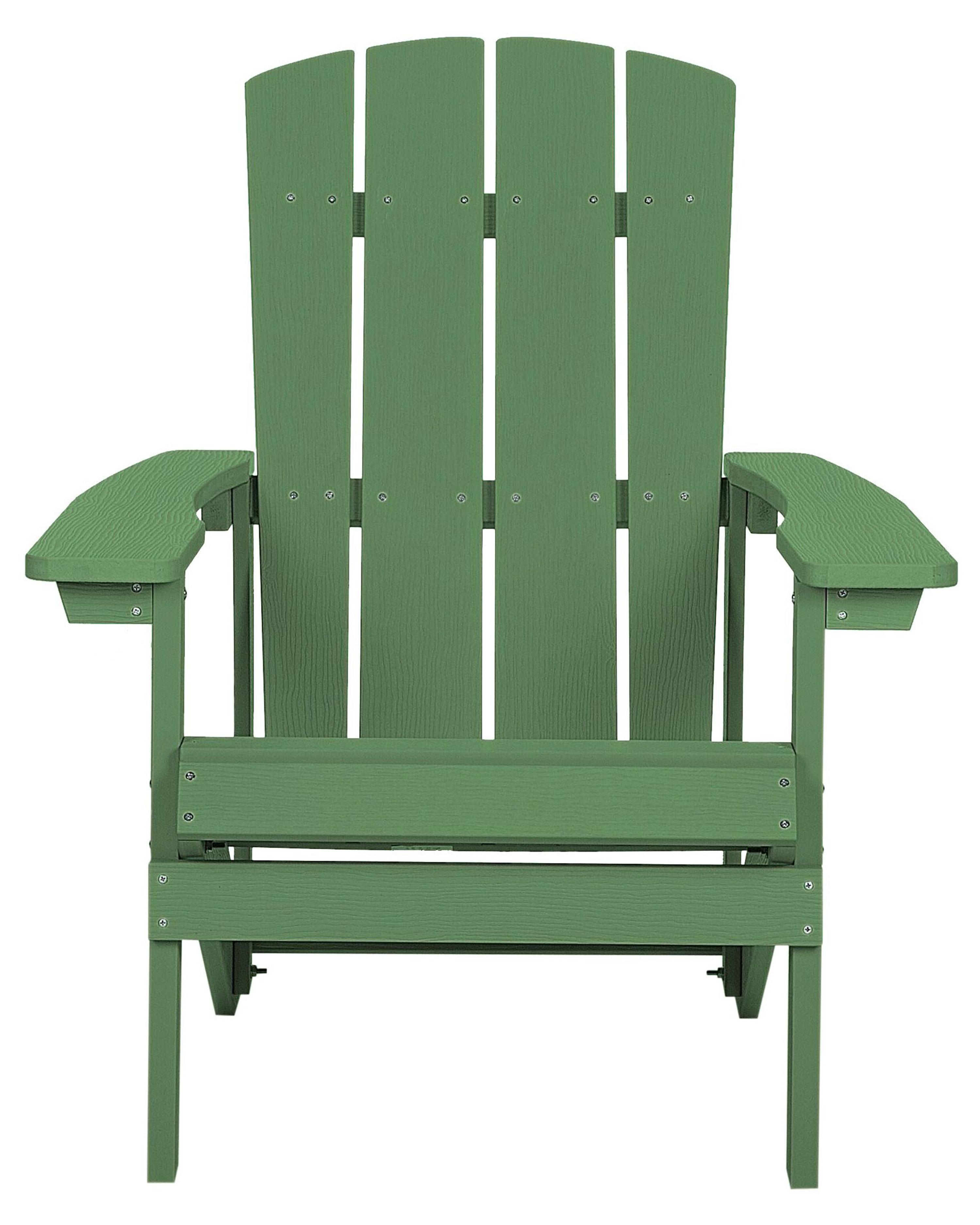 Tuinstoel ADIRONDACK met voetenbank Groen